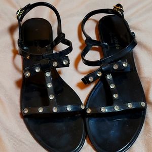 Kate Spade black flip flop sandals size 10